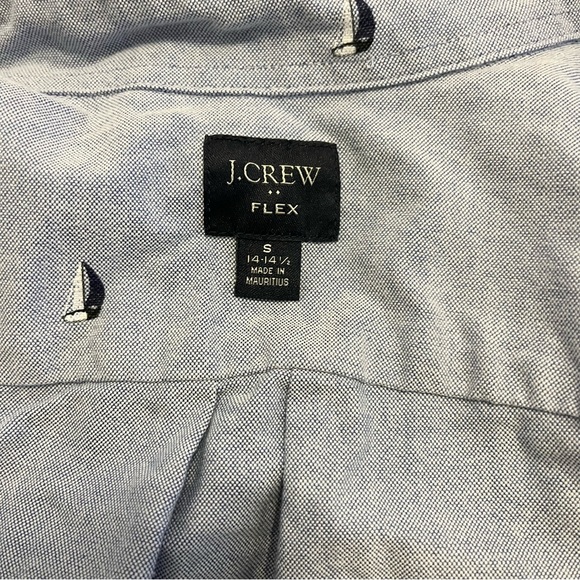J.Crew Factory Flex Chambray Denim Long Sleeve Sailboats Button Down 14-14.5 SM - Picture 4 of 7